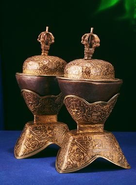 尼泊尔手工紫铜雕花曼扎