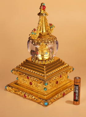 铜合金车载转轮摆件菩提塔