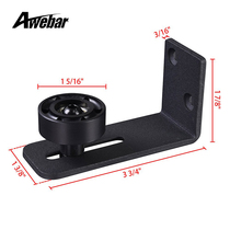 Japan Purchase Door Pendulum Instrumental Wall Raw T room Bathroom Glass glass moving door Push-pull Stop Wooden Door hanging wheel door fixer pulley