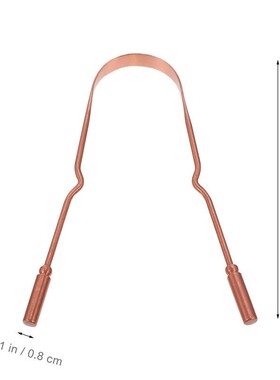 Tongue Scraper Cleaner Brush Oral Mouth Copper Scrapers Tool