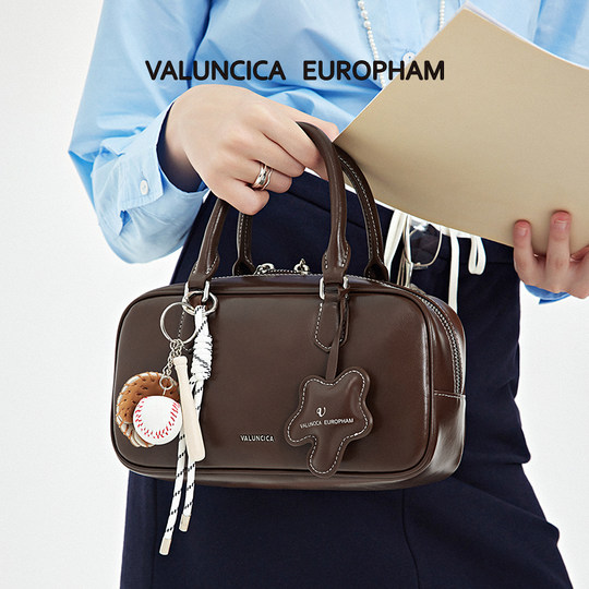Valuncica/华伦西亚贝塔包小号保龄球包小众手提包波士顿枕头包女