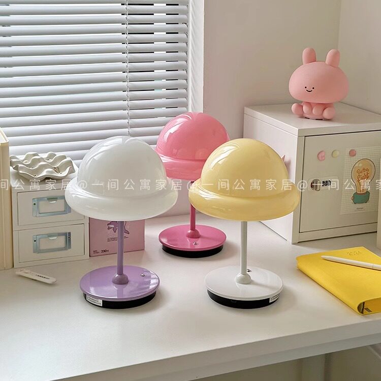 一间公寓家居ins风韩国博主棒棒糖造型台灯充电小夜灯氛围装饰