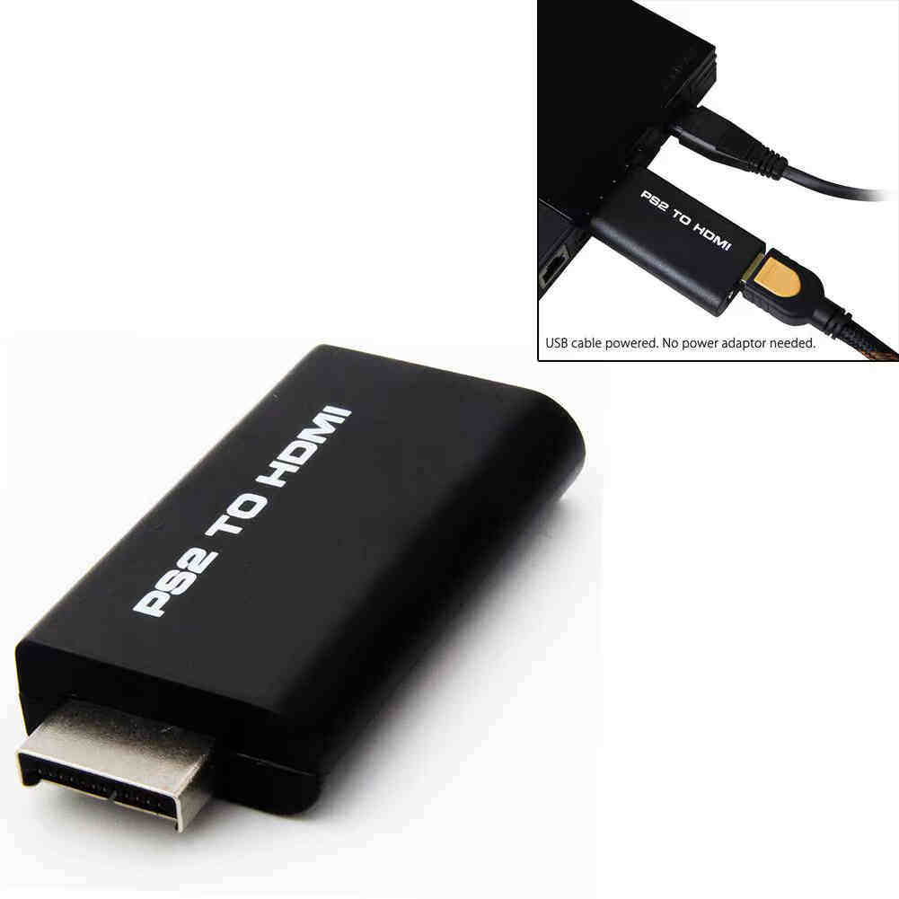 for PS2 to HDMI Video Converter AV Adapter w/ 3.5mm Audio Ou - 图2