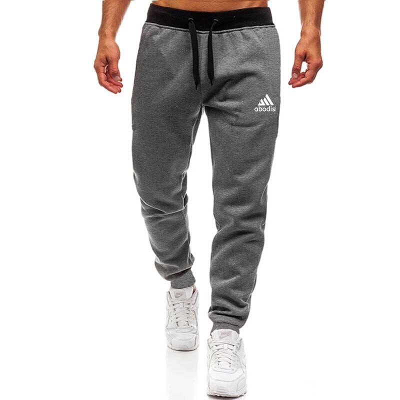 Men's casual sports pants, sportswear, tights, black, joggin - 图0