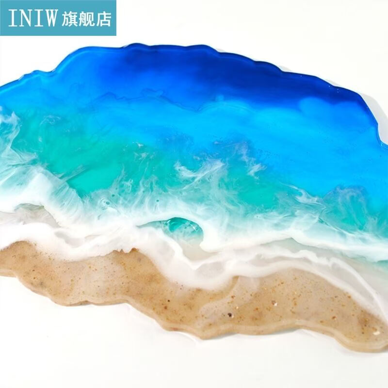 Irregular Wave Tray Epoxy Resin Mold Serving Plate Board Sil - 图3