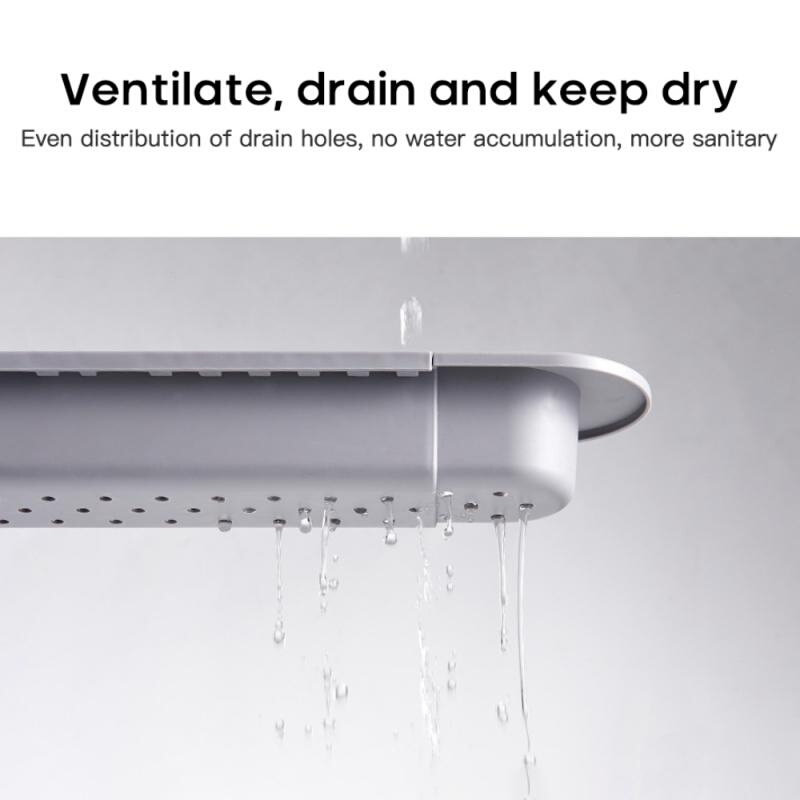 Sink Stand Kitchen Sink Organizer Dish Drainer Telescopic Ra - 图2