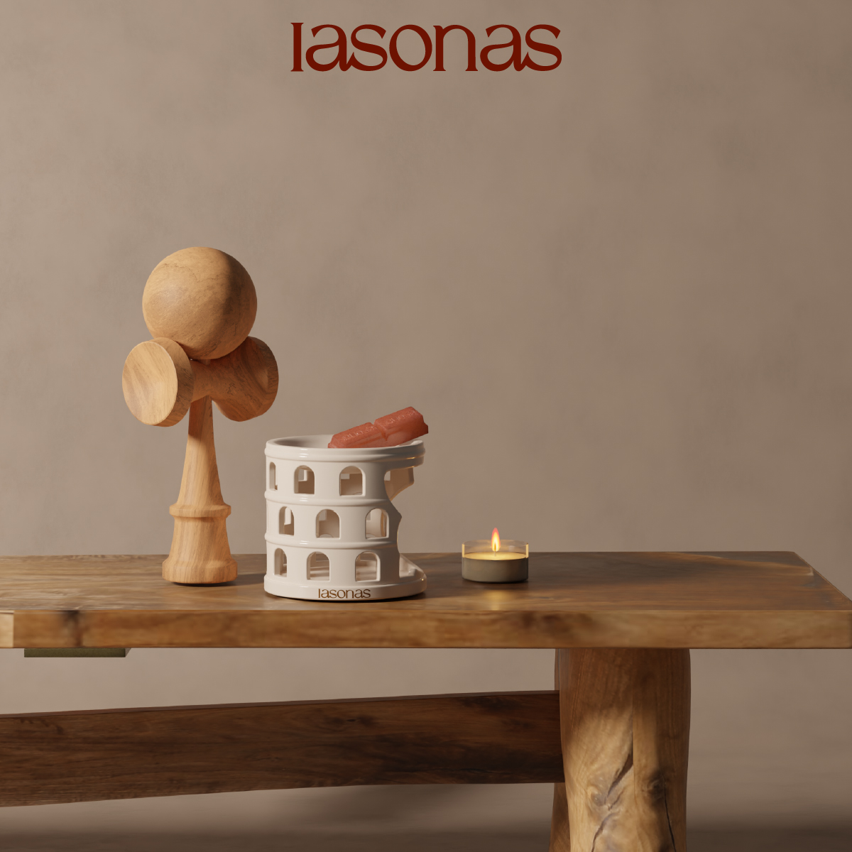 iasonas同分异构斗兽场香薰炉蜡烛礼盒家居摆件乔迁结婚礼物