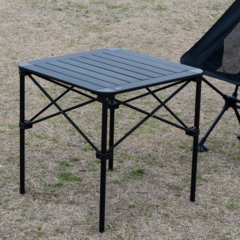 iClimb黑化摩旅铝合金蛋卷桌轻量化露营野餐稳固折叠桌椅大小方桌 - 图2