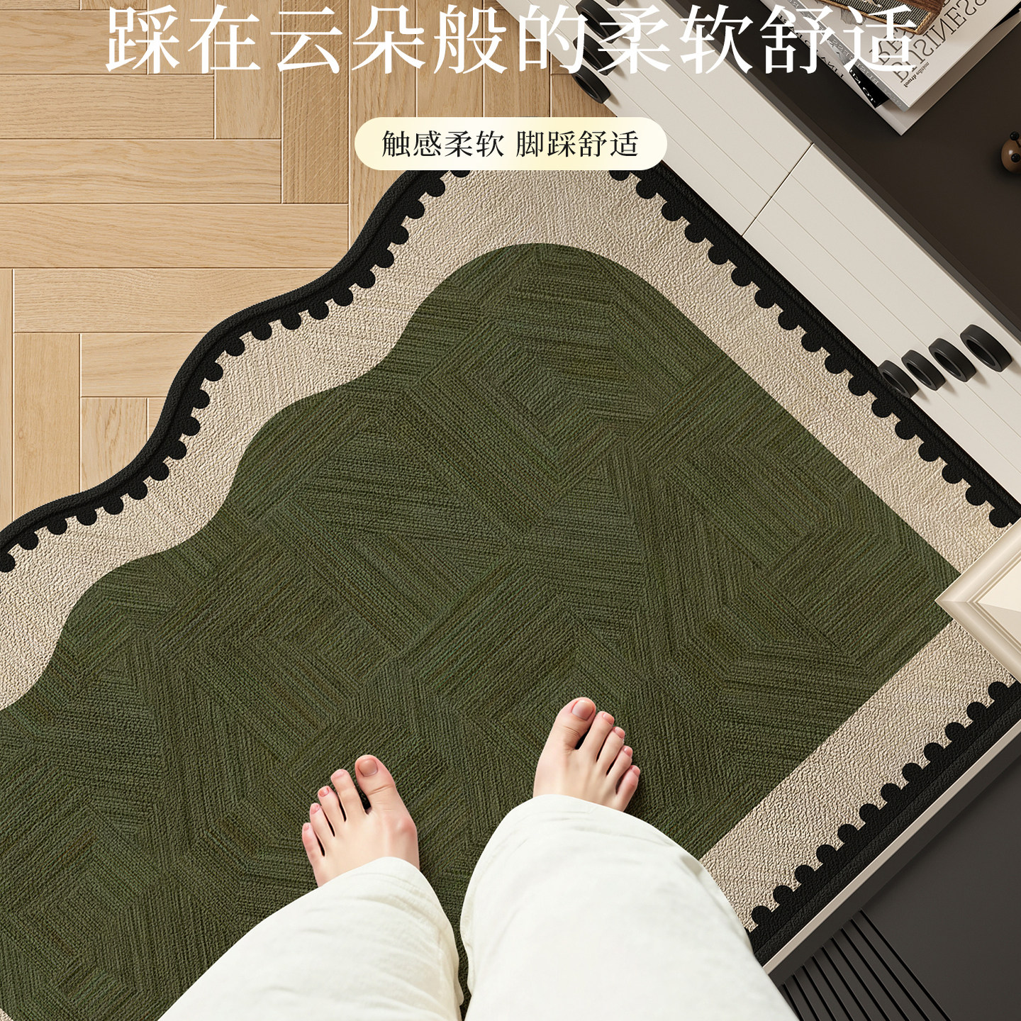 高级感中古风入户门地垫家用门口进门耐脏脚垫专用玄关防滑地毯子,淘宝优惠券,粉丝福利购,淘宝优惠卷