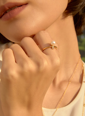 MonteLuna淡水珍珠戒指小众设计