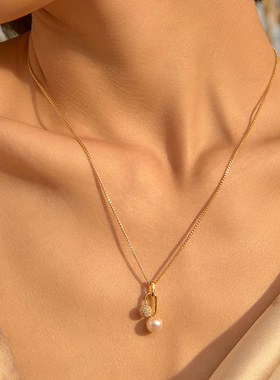 MonteLuna马蹄形珍珠项链