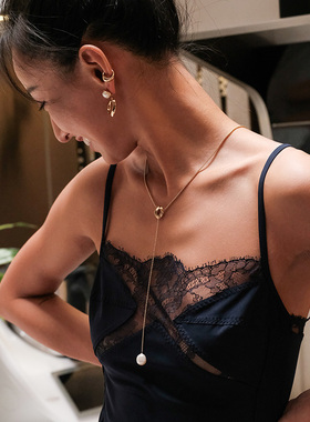 MonteLuna巴洛克珍珠吊坠项链