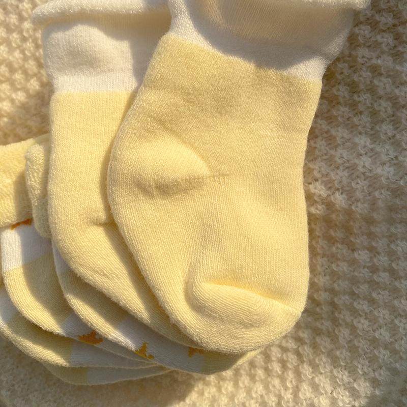 婴儿袜子秋冬款0到3个月卡通宽松口胖宝宝袜子棉袜a类新生婴儿袜,淘宝优惠券,粉丝福利购,淘宝优惠卷