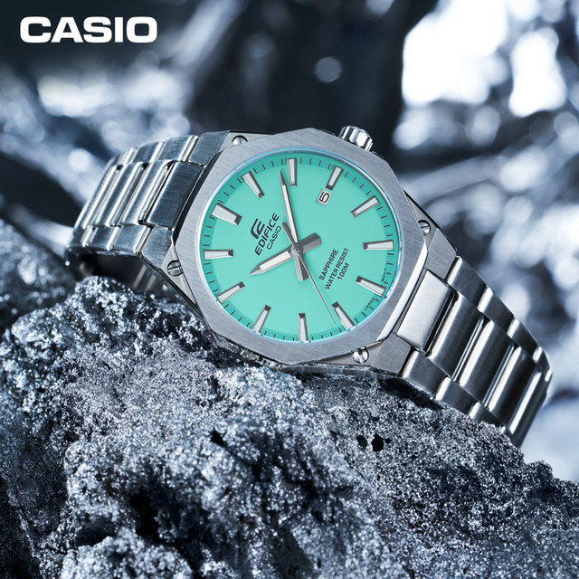 Casio EDIFICE octagonal frame artificial sapphire glass mirror waterproof business men's watch EFR-S108D