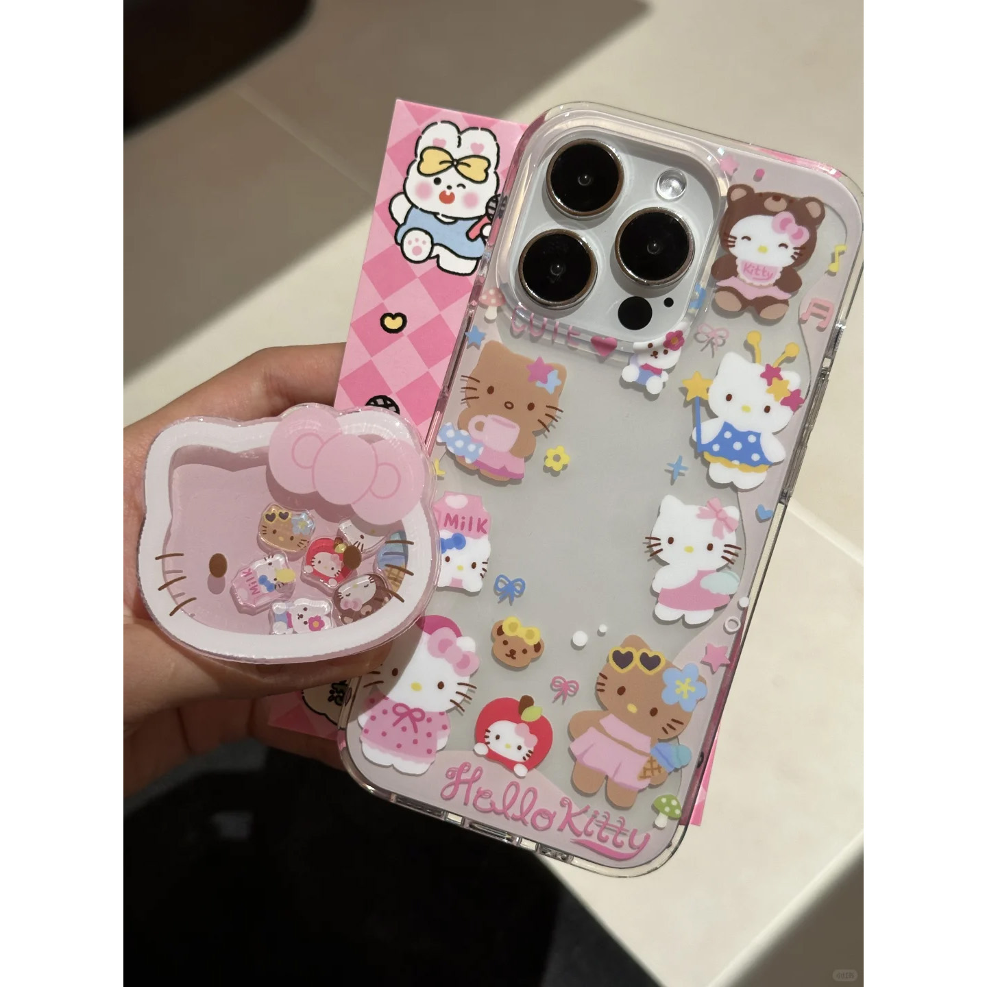 kitty合集GT适用苹果15手机壳16Pro卡通vivox100透明红米note13防摔小米14一加套华为pura70荣耀200硅胶OPPO - 图0
