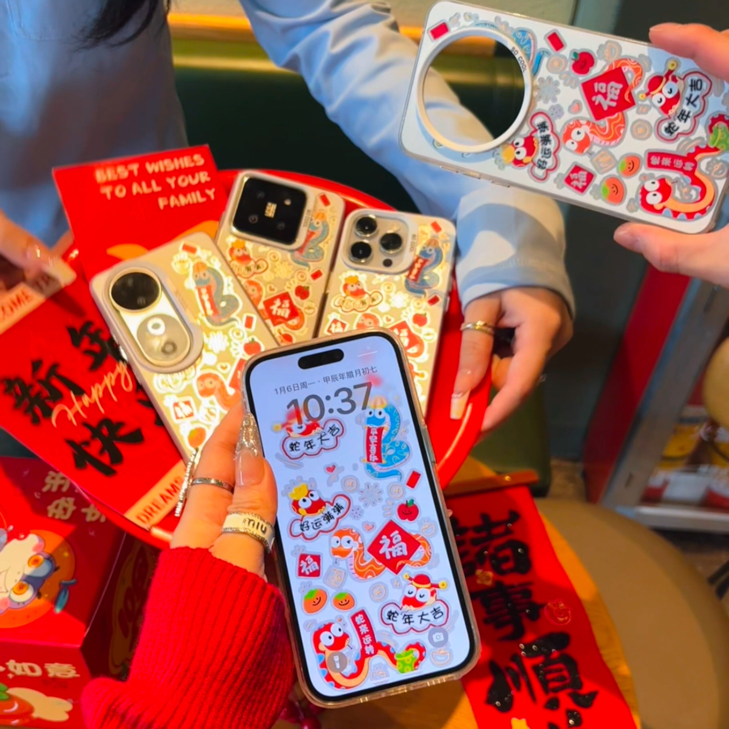 适用苹果16promax手机壳蛇年iphone16新年13本命年15promax硅胶14女2025华为mate70荣耀vivox200红米K80OPPO