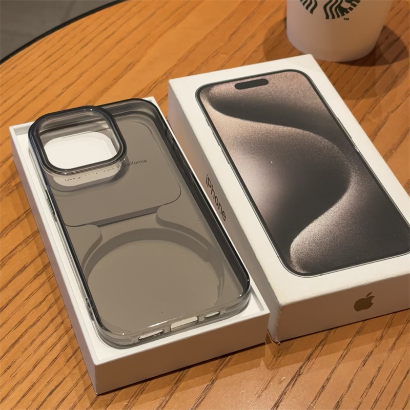 适用苹果15pormax手机壳iPhone14硅胶13防摔16pro新款12镜头大孔11透明x简约plus透黑苹果13加厚保护套男女款 - 图0