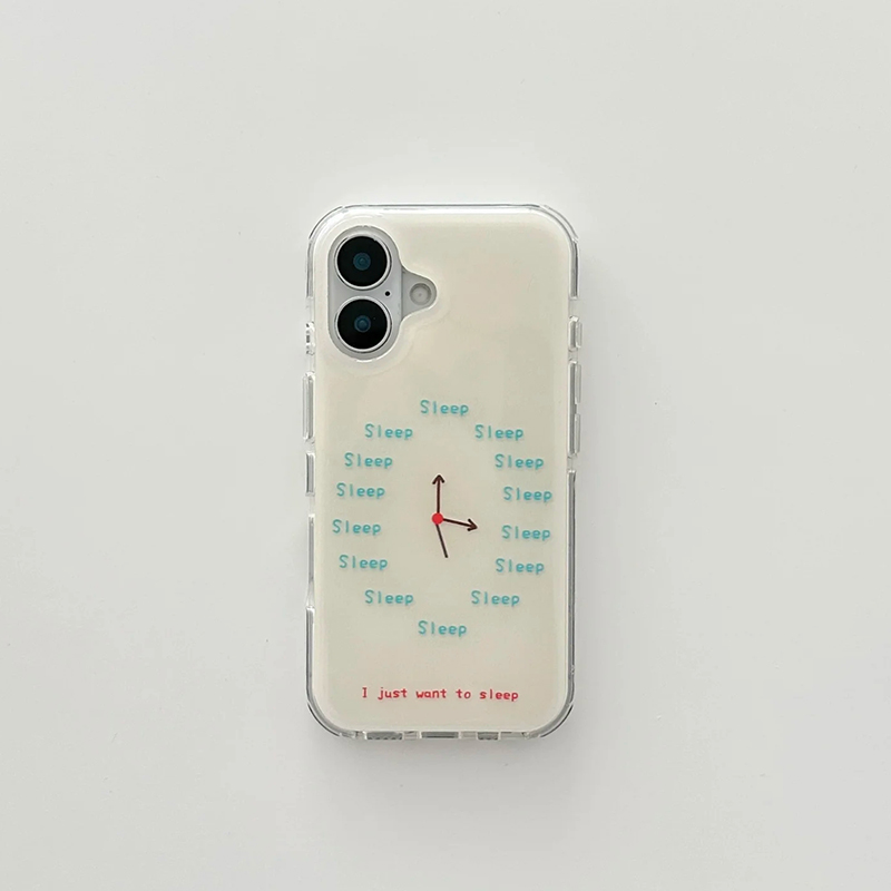 创意每天都死困适用苹果17promax手机壳iphone16新款奶油IMD15pro华为mate70荣耀vivox200小米15OPPO全包防摔 - 图0