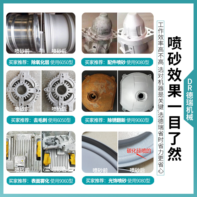 喷砂机小型工业无尘自手动高压抛光翻新模具移动式配件除锈打砂机 - 图2