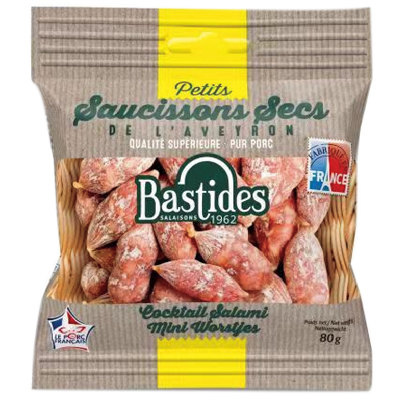 法国Bastides 百思达风干萨拉米香肠 肉枣  原味小香肠80g*2 - 图3