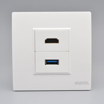 Type 86 3 0USB high-definition socket data extension cord USB with HDMI mother to mother digital TV concealed panel