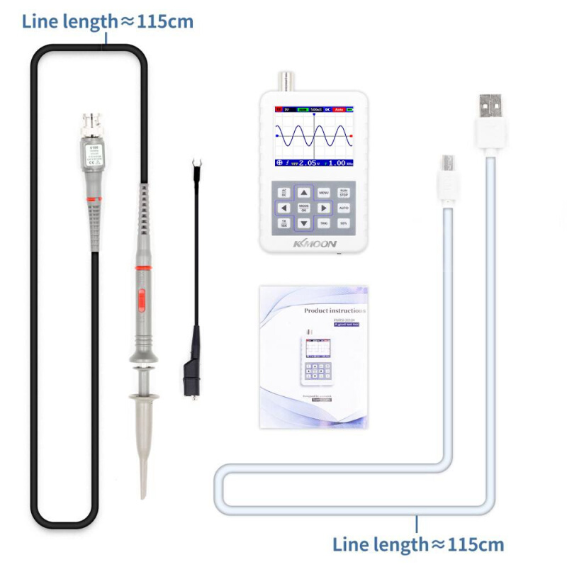 232031H Handheld 手持小型可携式数字示波M器30M频宽200MSps - 图0