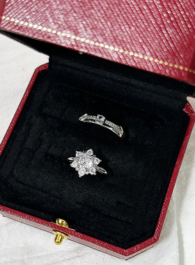 情侣戒指锆石结婚道具