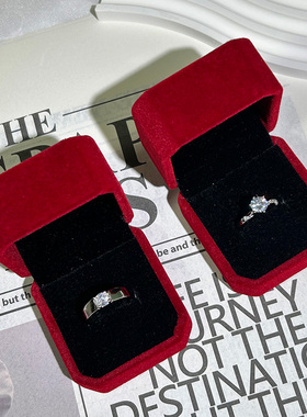 仿真婚戒一对现场道具情侣