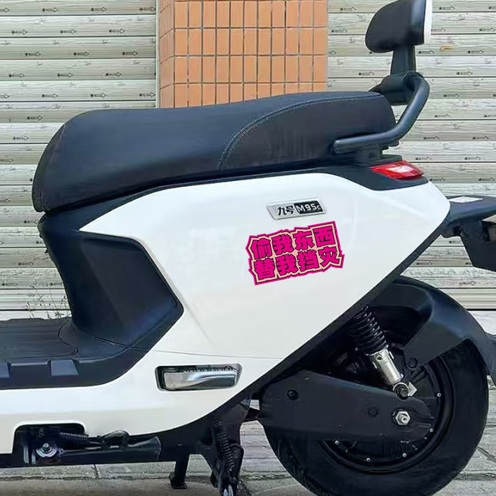 偷我东西替我挡灾贴纸汽车摩托车恶搞车贴电动车个性创意警示贴花 - 图2