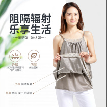 Radiation-proof clothing pregnant woman in pregnancy M period silver fiber inside wearing work computer invisible double layer of four seasons