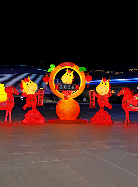 2026新年马雕塑吉祥物摆件