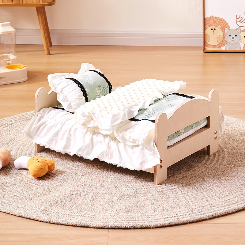 猫窝冬季保暖猫咪床实木离地宠物床小型犬狗窝可拆洗小猫床狗狗床,淘宝优惠券,粉丝福利购,淘宝优惠卷