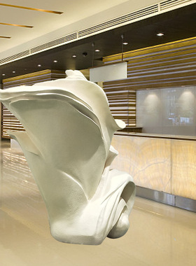 工厂直销玻璃钢花朵雕塑 酒店样板房室内树脂软装饰雕塑 植物摆件