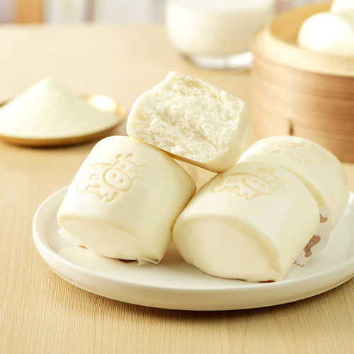 合口味牛乳馒头手工鲜牛奶小白馒头营养包子早餐儿童卡通速冻面点 - 图3