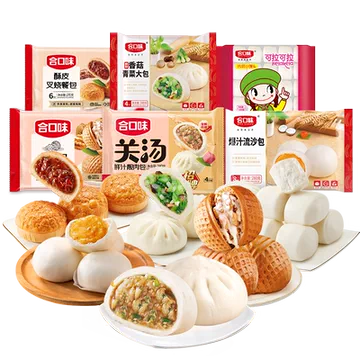 合口味包子馒头6件79元加热即食
