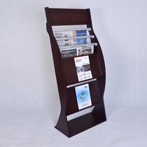Japanese purchase of home Wei Commercial Office Wooden Advertising Shelf Magazine Press Shelf Multi selection to display Xuanu Chuanrack Orders