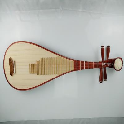 High quality African red wood red wood red flowers B pear polished clean water lacquered pipa instruments adult examination for the pipa