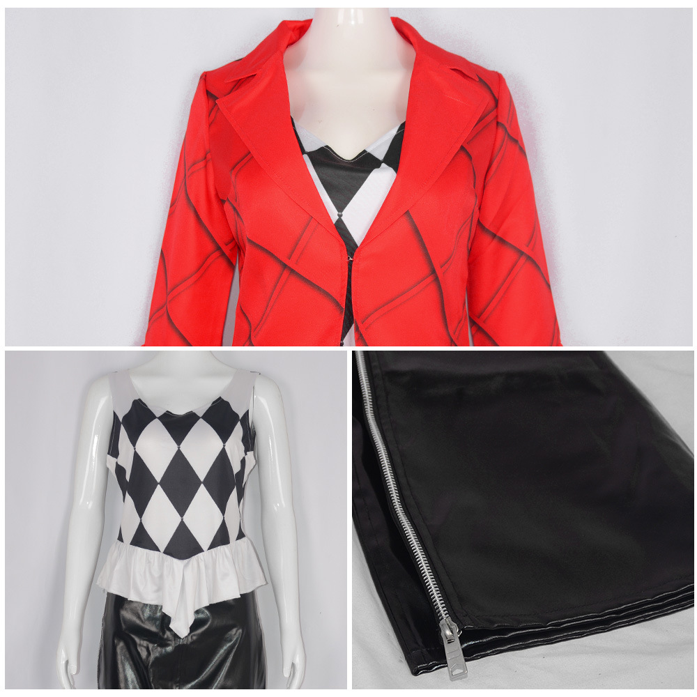 2024小丑2Ladygaga小丑女cos服万圣节电影同款哈莉奎因cosplay - 图1