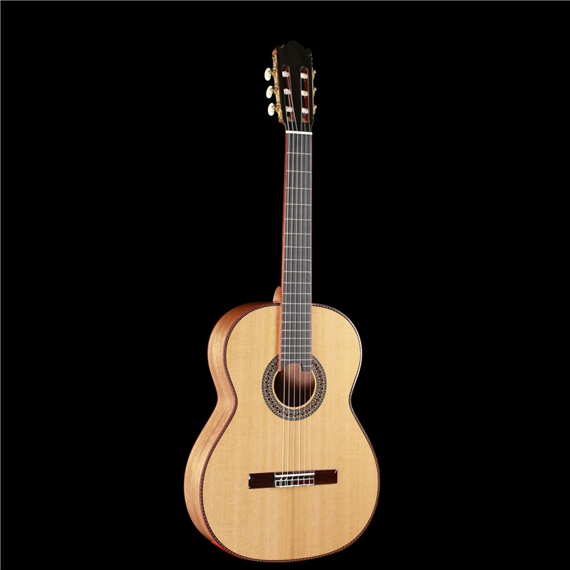SY-C31 peach core cloud cedar Spanish classical guitar e handmade 34 6 9 inch missing corner full veneer assay