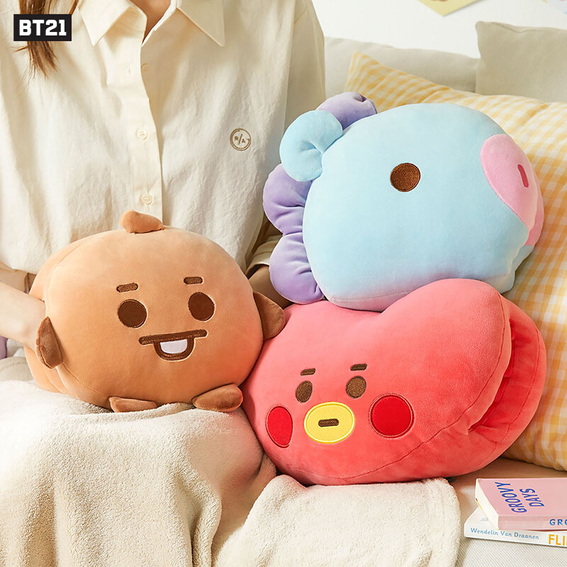 BT21BABY系列卡通动漫周边毛绒居家暖手抱枕玩偶LINEFRIENDS - 图2