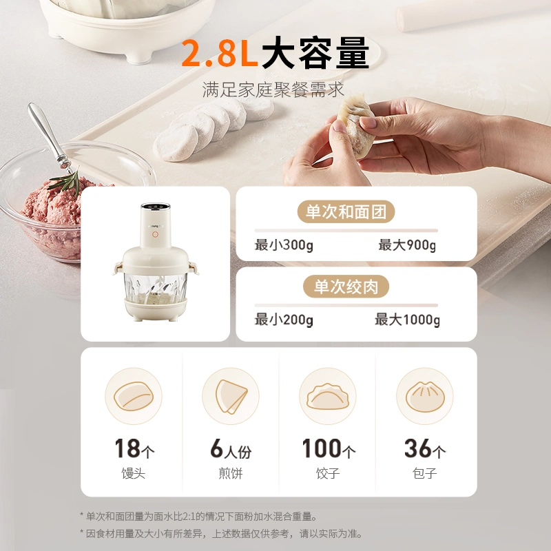 九阳绞肉机家用和面机智能全自动多功能小型电动辅食机搅拌料理机,淘宝优惠券,粉丝福利购,淘宝优惠卷