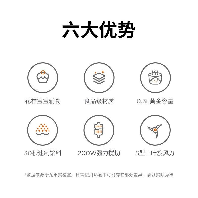 九阳辅食机婴儿料理机宝宝家用电动小型多功能搅拌绞肉机官方旗舰,淘宝优惠券,粉丝福利购,淘宝优惠卷