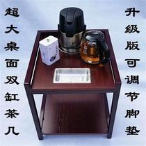 Next to the mahjong machine with tea table ashtrays thickened steel wood small tea table chess board room corner a few tea houses tea water rack table