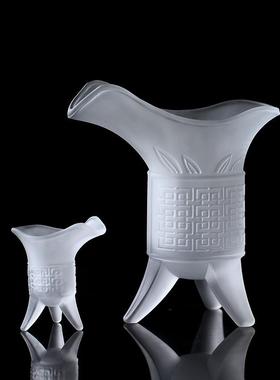 琉璃帝王爵杯酒杯摆件居家客厅茶室桌面摆放喝茶会客中式送礼酒樽