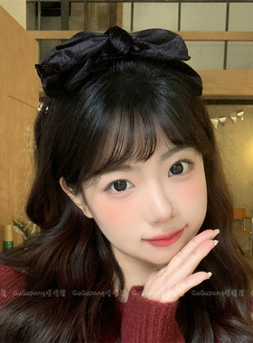 黑色大蝴蝶结顶夹发夹