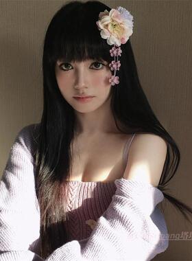 古风汉服绣球花朵发饰