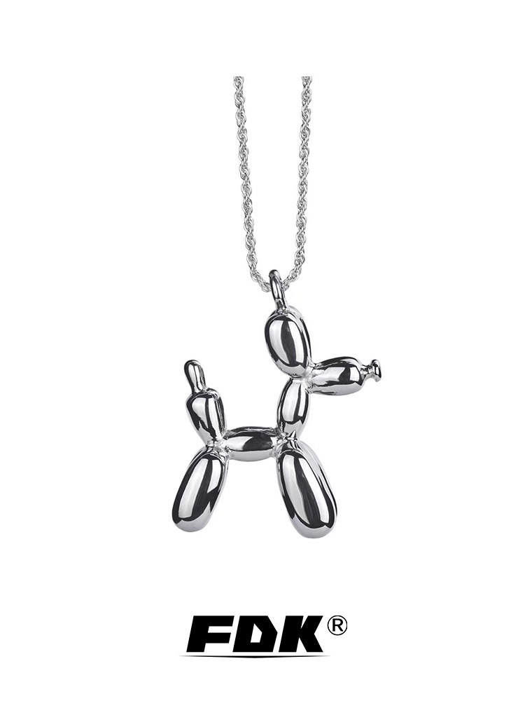 fdk王嘉尔同款气球狗男潮毛衣链 FDK珠宝项链