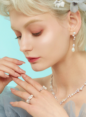 925银、锆石、淡水珍珠