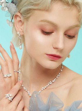 925银、锆石、淡水珍珠