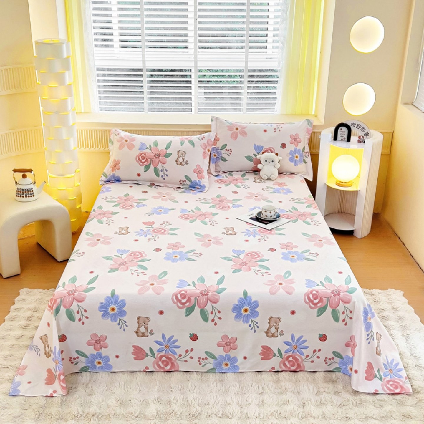 纯棉床单100%棉全棉2026新款四季通用双人被单儿童学生宿舍三件套,淘宝优惠券,粉丝福利购,淘宝优惠卷